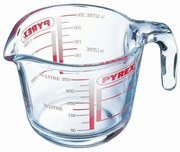 Pyrex Sklenená odmerka 0,25 l, 9 x 8 cm, 250 ml