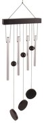 Závesná zvonkohra v striebornej farbe Esschert Design, 58 cm
