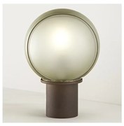 SIRU - Stolná lampa FLORET 1xE14/40W/230V hnedá/šedá benátske sklo