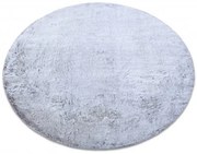 Koberec LAPIN Shaggy kruh sivý / slonia kosť protišmykový