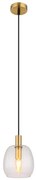 Globo 15789HM - Luster na lanku GARRI 1xE14/40W/230V pr. 16 cm mosadz