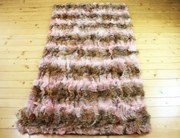 Exkluzívna prírodná prikrývka, koberec z kožušiny Lisa