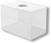 Deante Prizma, závesná skrinka s pultovou doskou 800x470x520 mm, biela lesklá, DEA-SDI_6B81