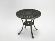 Garden Line Hliníkový stôl „MONDRICH“ ANTIQUE BRONZE priemer 78 x 70 cm OKRÚHLY *4065