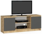 Stolík pod TV RTV 140 2D 1P dub artisan / sivý