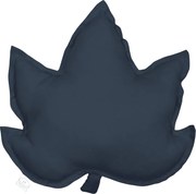 Ľanový vankúš javorový list grafitová 43x43 cm