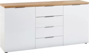 XXXLutz ŠIROKÁ KOMODA, biela, farba duba, 180/89/43 cm Xora - Komody - 001027000406