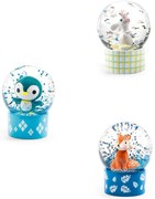 Mini snehová guľa - Zajac, tučniak a líška