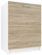 Kuchynská skrinka Belini drezová 60 cm dub sonoma bez pracovnej dosky TOR SDZ60/0/WT/DS/0/E