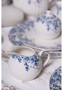 Porcelánová cukornička a mliekovka s modrými kvety Blue Flowers -  11*9*8 / Ø 9*9 cm