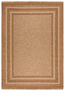 Vnútorný a vonkajší koberec v prírodnej farbe 160x230 cm Layla Border – Flair Rugs