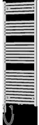 Mexen Hades elektrický radiátor 1500 x 600 mm, 600 W, chróm - W104-1500-600-2600-01