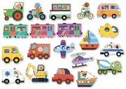 Vilac Hračky Dřevěné magnetky doprava 20ks