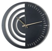 Nástenné hodiny Chrono Black, 50 x 50 cm