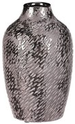 Keramická váza - tvar antickej nádoby v. 22 cm, strieborná