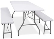 Skladací stôl 180x74x74 cm s lavicami SPRINGOS GF0099