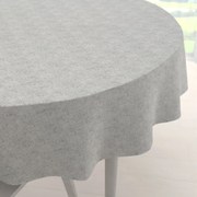 Biante Dekoračný okrúhly obrus PML-118 Sivá režná Ø 50 cm
