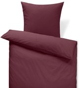 Posteľná bielizeň z perkálu, bordovočervená, štandardná veľkosť