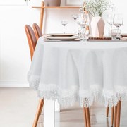 OBRUS TINA (FI) 150 CM BIELY