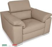Moderné kožené kreslo LOREN II, béžová (madras - 142 taupe)