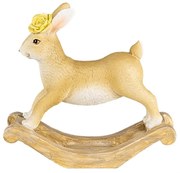 Decorative Figurine Rabbit 16x5x14 Cm Brown Plastic - 16*5*14 cm