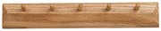 Nástenný vešiak z dubového dreva v prírodnej farbe 50 cm Barco – House Nordic