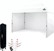 BRIMO Skladací Nožnicový stan 2 x 3 m SUPER Oceľ | Montáž za 2 min - s 3 stenami - Biela 8