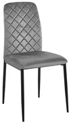 Jedálenská stolička MAVERIK zamatová, grafitová