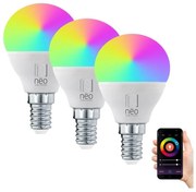 Immax NEO - SADA 3xLED RGB+CCT Stm. žiarovka E14/6W/230V 2700-6500K Wi-Fi Tuya