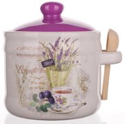 Keramická dóza s lyžičkou Lavender, BANQUET