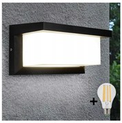 BOWI LED Vonkajšie nástenné svietidlo NEELY 1xE27/9W/230V 4000K IP54 čierna LEDBW0332A