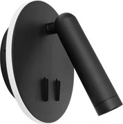 Toolight Toolight, LED nástenné svietidlo 16x14cm, 10W, APP1614-1W, čierna, OSW-06529