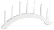 Markslöjd 704830 - Vianočný svietnik ATLE 7xE10/3W/230V biela