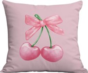 Obliečka na vankúš CHERRIES 45x45 cm, ružová