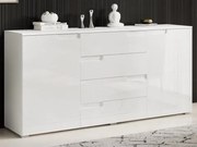 Široká skrinka Spice, lesklá biela%