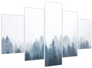 Obraz - Zahmlený les (150x105 cm)