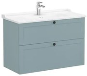 Kúpeľňová skrinka s umývadlom VitrA Root 100x67x46 cm zelená mat ROOTC100GINTC