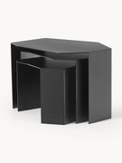 Pomocné stolíky v organickom tvare Shard, 3 ks