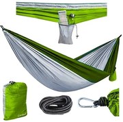 Turistická hojdacia sieť v zelenej farbe
