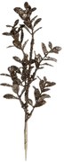 Champagne dekorácie vetvička listy Fleur s glitrami - 10*31 cm