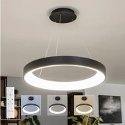BRILAGI - stmievateľný LED luster na lanku FALCON II LED/99W/230V pr. 60 cm čierny + diaľkové ovládanie