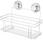Samodržiaca kovová kúpeľňová polička v striebornej farbe Bestlock Bath – Compactor