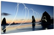 Obraz - pláž pri západe (120x50 cm)