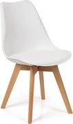 Noela Škandinávska jedálenská stolička SCANDINO biela
