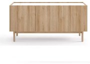 Komoda Boho La 144x68 cm dub riviéra/bílý mramor