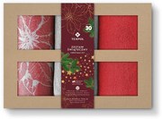 Kuchynská vianočná sada 6 červená 3 ks