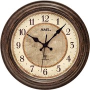 Retro nástenné hodiny AMS 5544 riadené rádiovým signálom – 28 cm