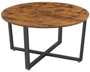 Konferenčný stôl ELDUR hnedá/čierna