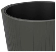 PLASTOVÝ KVETINÁČ MORA 41X39 CM ANTRACITOVÁ