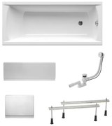 Obdĺžniková vaňa SAT Fusion 170x70 cm akrylát ľavá aj pravá SATVR170ANP